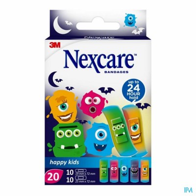 Nexcare 3m Happy Kids Monsters Pleister 20 N0920mo