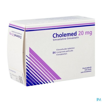 Cholemed 20mg Comp Enrob 84 X 20mg