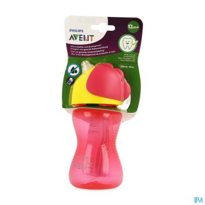 Philips Avent Drinkbeker Rietje Girl Roze 300ml SCF798/02