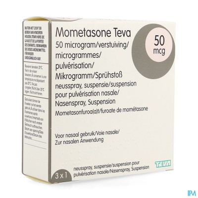 Mometasone Teva 50mcg Neusspray 3 X 140