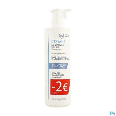 Ducray Dexyane Reinig. Gel Overvet 400ml Promo -2€