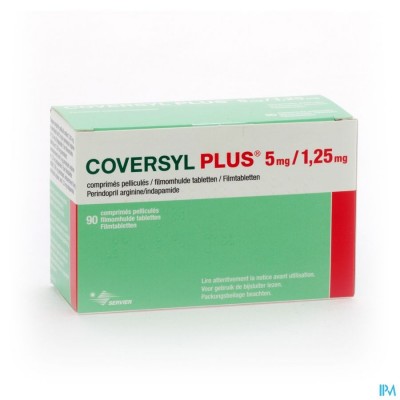 Coversyl Plus 5,0mg/1.25mg Comp 90