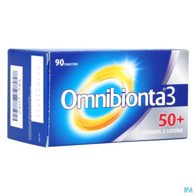 Omnibionta3 50+ Multivitamines voor Vitaliteit  met Ginseng (90 tabletten)