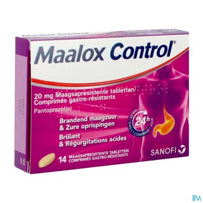 Maalox Control 20mg Maagsapresistente Tabl 14