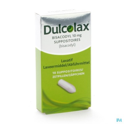 Dulcolax Bisadocyl Supp 10 X 10mg