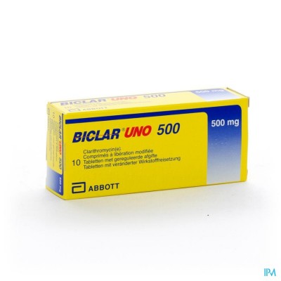 Biclar Uno Comp 10 X 500mg