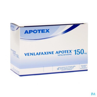 Venlafaxine Apotex 150mg Caps Verlengde Afgifte 98