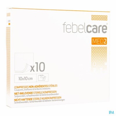 Febelcare Med2 Komp.n/inkl. Ster. 10,0x10,0cm 10x1