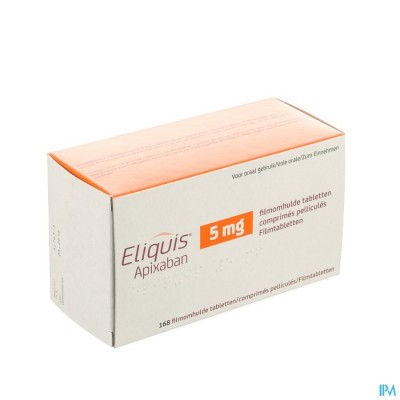 Eliquis 5,0mg Filmomh Tabl 168 X 5mg