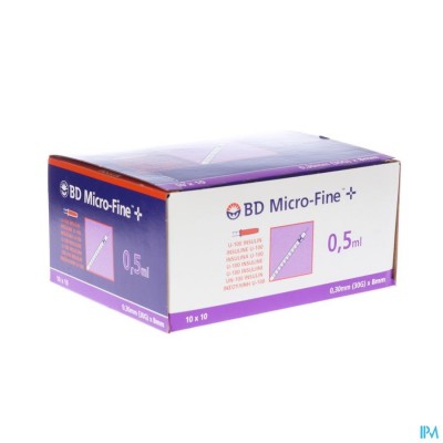 Bd Microfine+ Ins.sp Demi 0,3ml 30g 8mm 10 324826