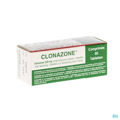 Clonazone 250mg Comp Voor Oplossing Tube Comp 60