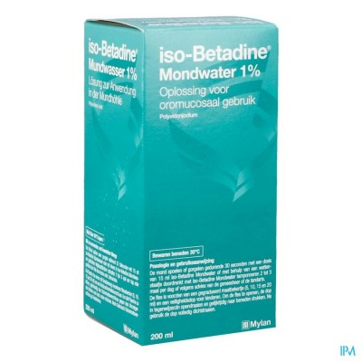 Iso Betadine 1% Nf Mondwater 200ml Ready To Use