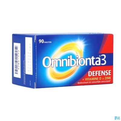 Omnibionta3 Defense Multivitamines Immuniteit (90 tabletten)