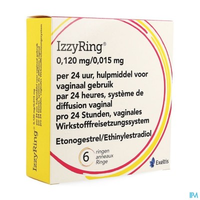 Izzyring 0,120mg/0,015mg 24u Vaginale Ring 6