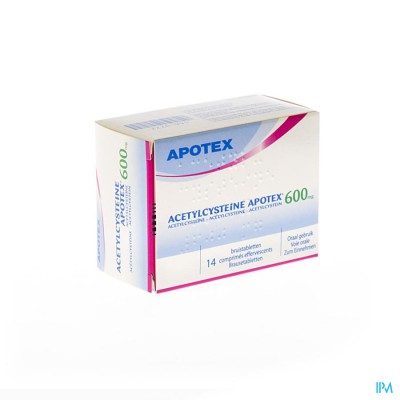 Acetylcysteine Apotex Comp Eff 14 X 600mg