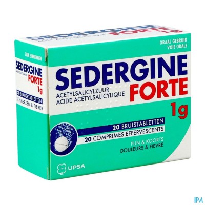 Sedergine Forte 1g Bruistabletten 20