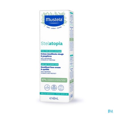 Mustela Pa Stelatopia Emollierende Cr Gezicht 40ml