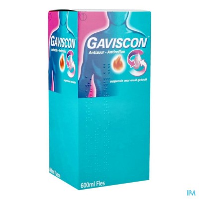 Gaviscon Antizuur-antireflux Susp Oraal Gebr.600ml