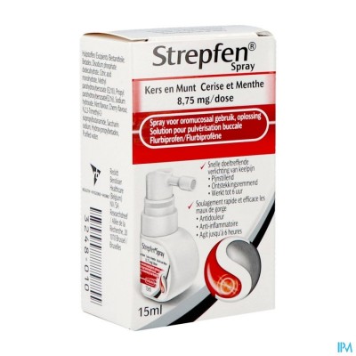 Strepfen 8,75mg Spray Oromucosaal Opl 15ml