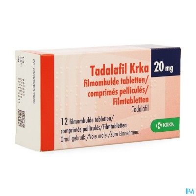 Tadalafil Krka Filmomh Tabl 12 X 20mg