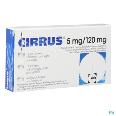 Cirrus 5mg/120mg 14 tabl. verl. afgifte