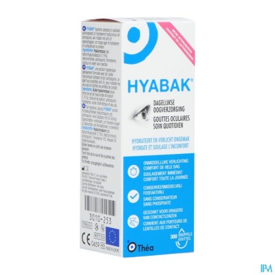 Hyabak 0,15% Oogdruppels Hyaluron 10ml