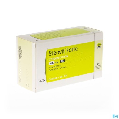 Steovit Forte 1000mg/800ie Kauwtabl 84