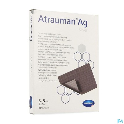 Atrauman Ag 5x5cm St. 10 P/s