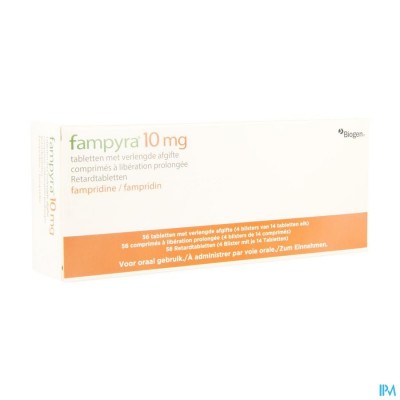 Fampyra 10mg Verlengde Afgifte Tabl 56 X 10mg