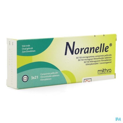 Noranelle 30/150mcg Filmomh Tabl 3 X 21