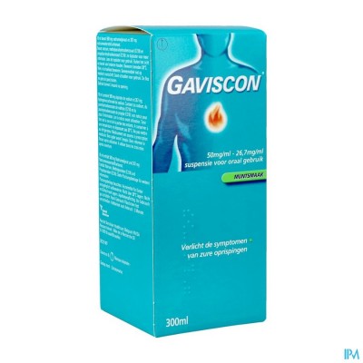 Gaviscon Menthe Munt Susp Buv 300ml