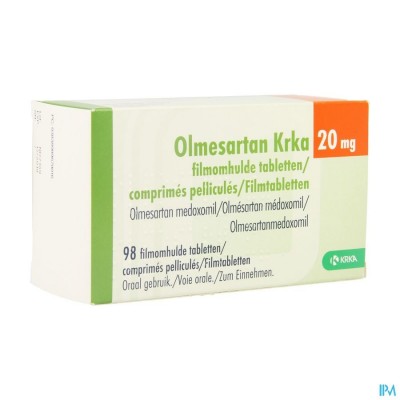 Olmesartan Krka 20mg Filmomh Tabl 98 X 20mg