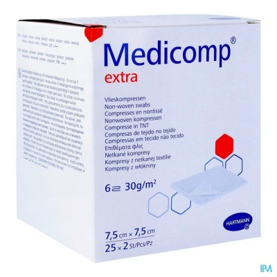 Medicomp 7,5x7,5cm 6l. St. 25x2 P/s