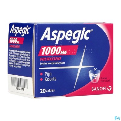 Aspegic 1000 Pulv 20x1000mg Ad